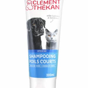 SHAMPOOING POILS COURTS chiens et chat clement thekan