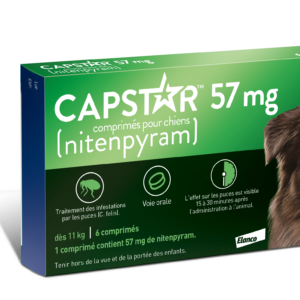 Capstar 57 mg Chien – Anti-puces action rapide