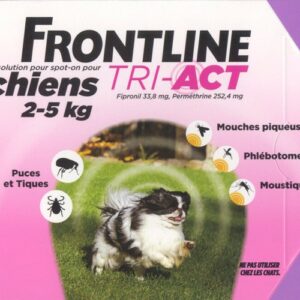 frontline tri act chiens 2 a 5 kilos puces et tiques