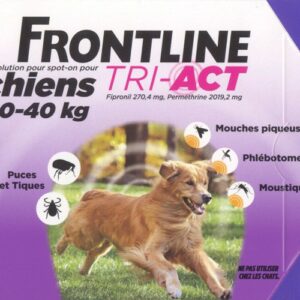 frontline tri act chiens 20 40 kilos anti tiques
