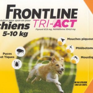 anti mouche piqueuse frontline tri act chiens 5 a 10 kilos