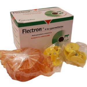 Flectron boucles auriculaires anti-mouches pour bovins, boîte de 20