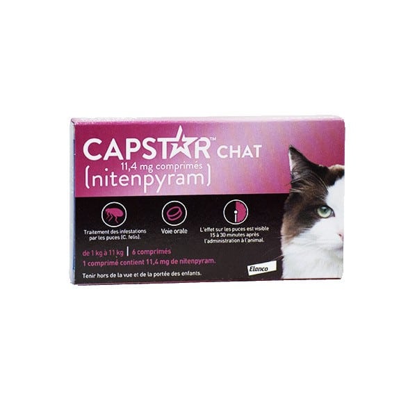 Capstar 11,4 mg Chat Anti-puces action rapide