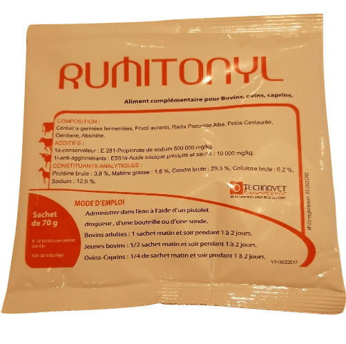 Rumitonyl Sachet 70 g – Bovin