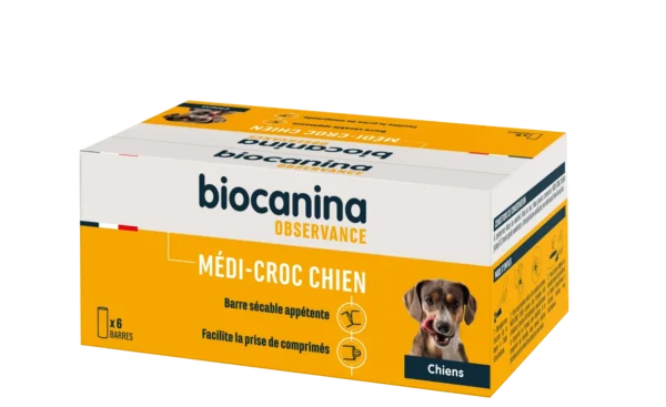 MÉDI-CROC CHIEN – 6 barres de 25 g – Biocanina