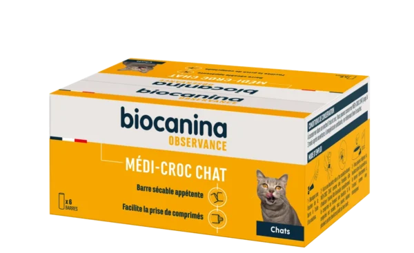 MÉDI-CROC CHAT – 6 barres de 10 g – Biocanina