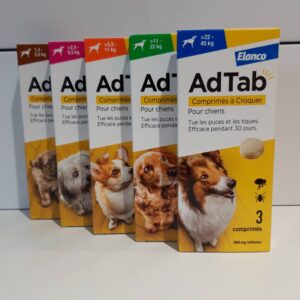 AdTab Chien puces tiques – Comprimés