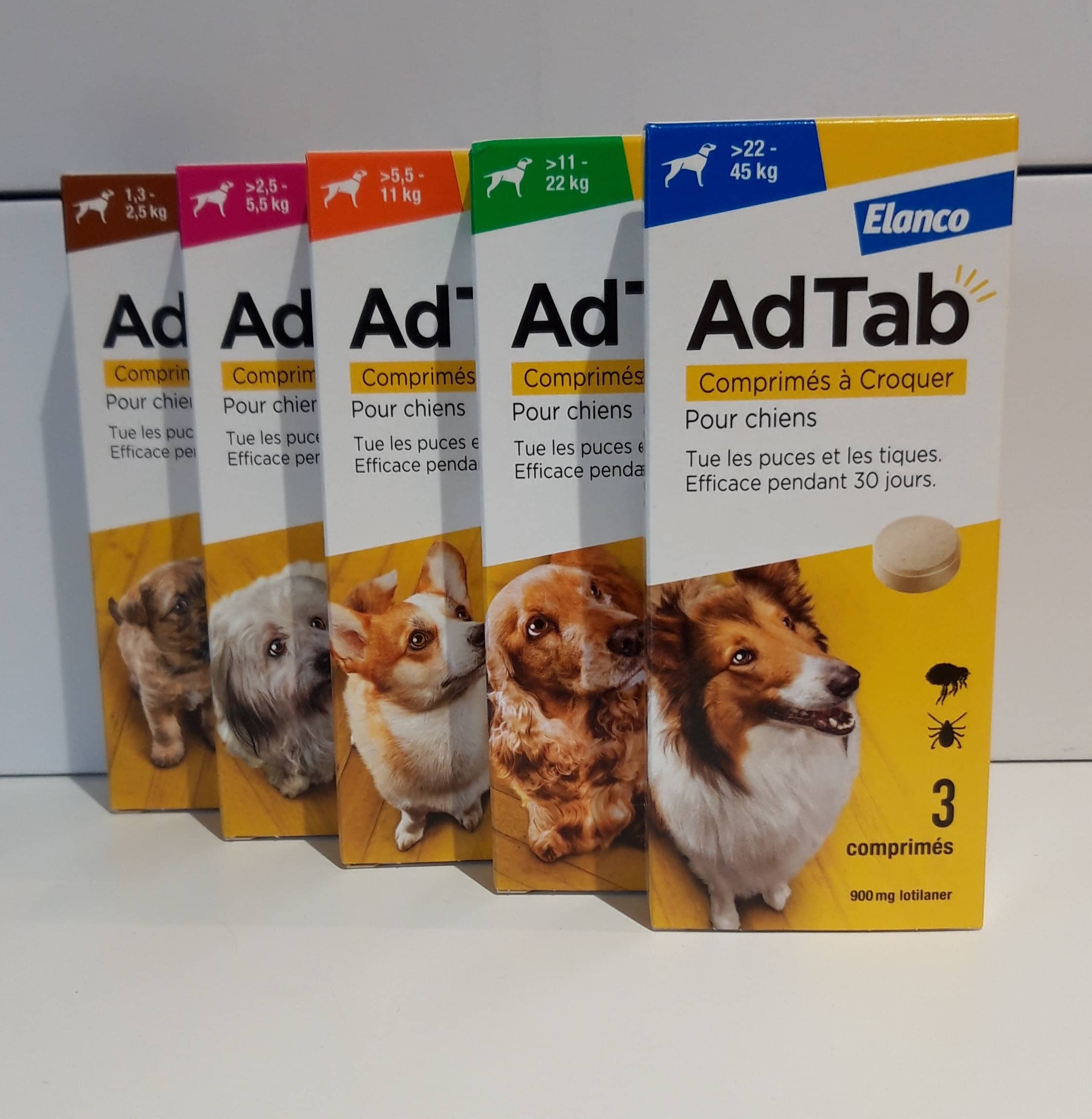 Elanco AdTab Chien puces tiques – Comprimés