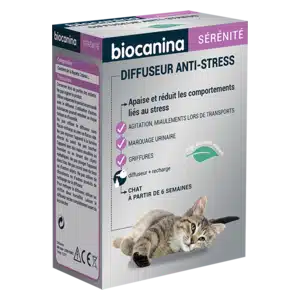 Biocanina Diffuseur Anti-Stress pour Chats - Apaisement Naturel pour Votre Félin