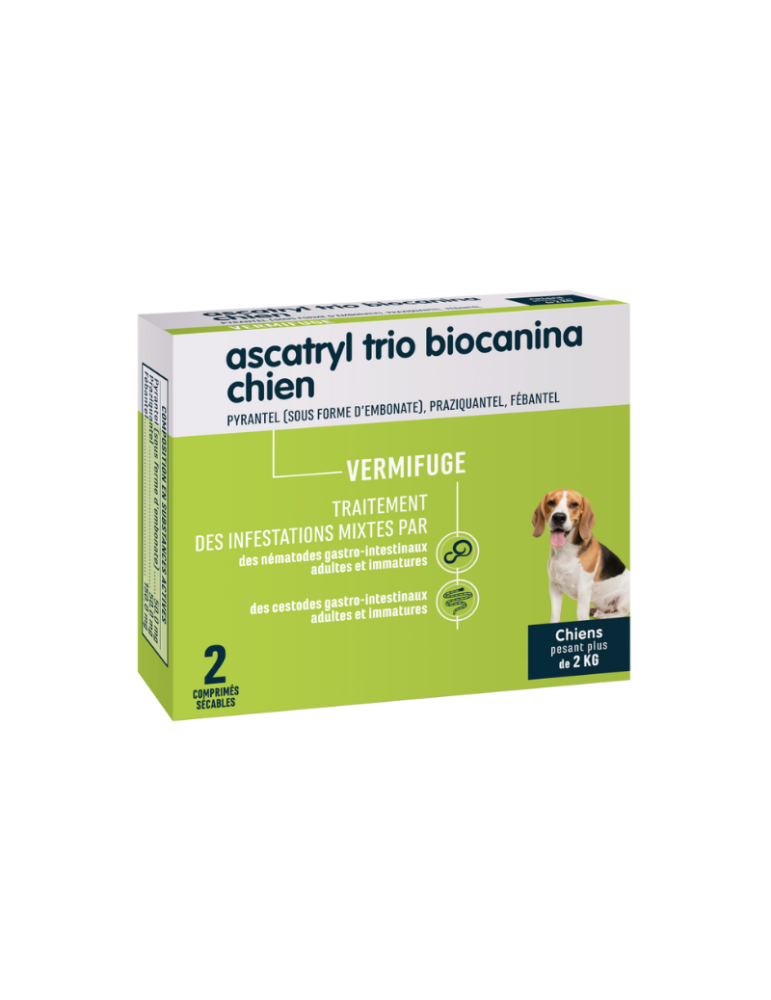 Biocanina Ascatryl Trio Chien – Comprimés