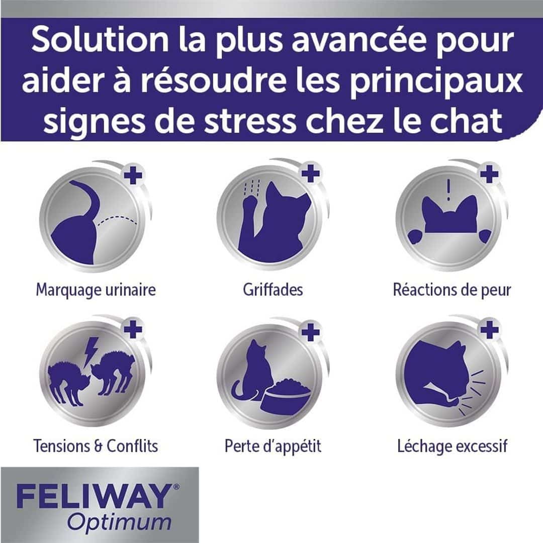 FELIWAY Optimum : Solution Anti-Stress pour Chats - Zoo Santé