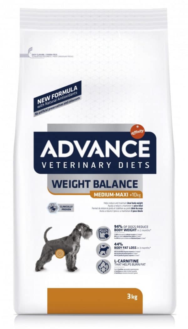 Croquettes Advance Veterinary Diets Weight Balance pour chien adulte