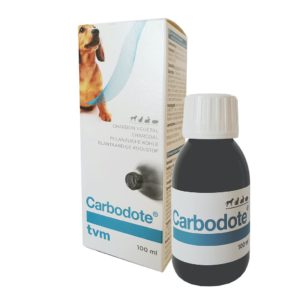 CARBODOTE 100 ML T.V.M. - Charbon actif contre les ingestions accidentels.