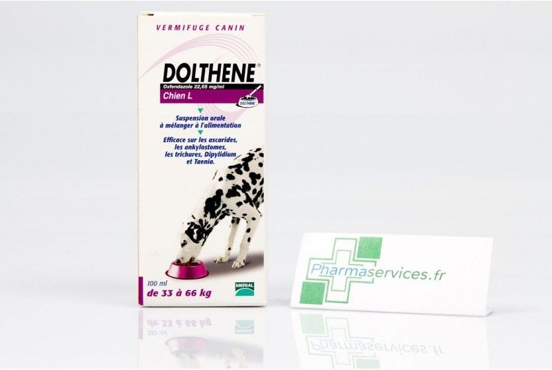 Dolthene L (Chien De 33 À 66 Kg) 100 Ml - Traitement Vermifuge Efficace pour Chiens de Grande Taille