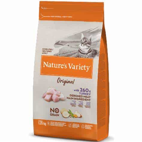 Croquettes Nature's Variety Original No Grain Sterilised dinde pour chat