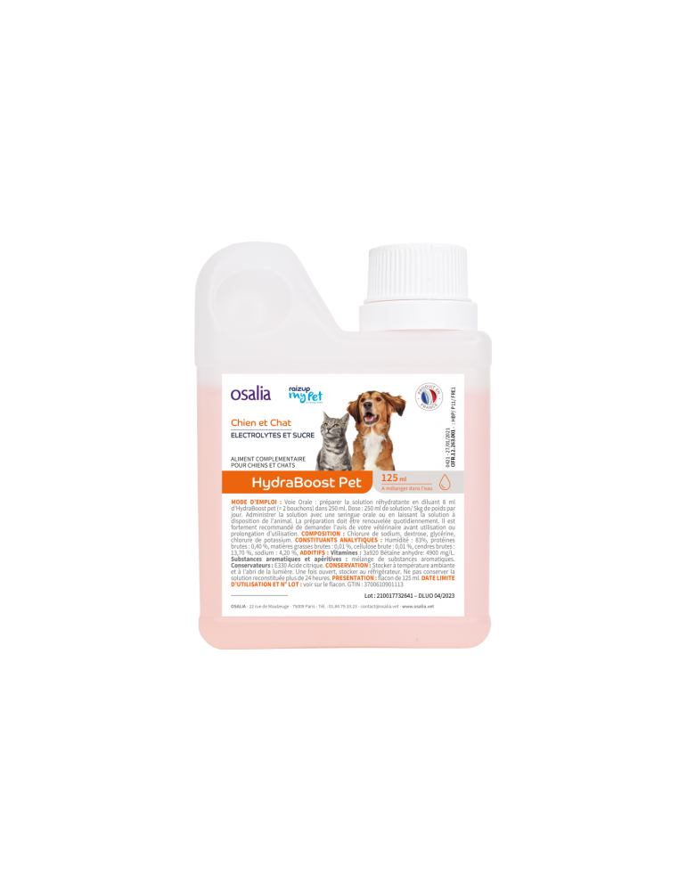 Hydraboost Pet - Complément Réhydratant pour Chiens et Chats