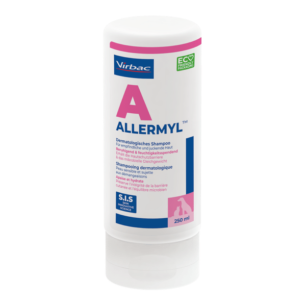 Virbac Allermyl Shampooing pour chien et chat - Nouvelle formule : Prenez soin de la peau de votre compagnon à quatre pattes