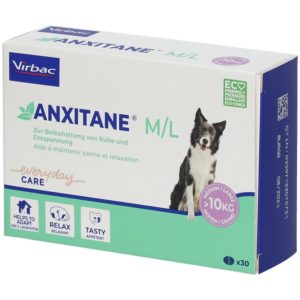 Anxitane M et L - supplément nutritionnel très appétant à base de L-Théanine pour la serenité du chien