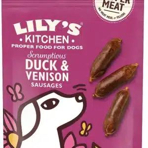 LILY'S KITCHEN Scrumptious Duck and Venison Sausages pour chien