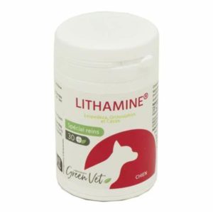 Lithamine Chien - 30 Comprimés Appétents au Goût de Bœuf Crevette - santé rénal du chien
