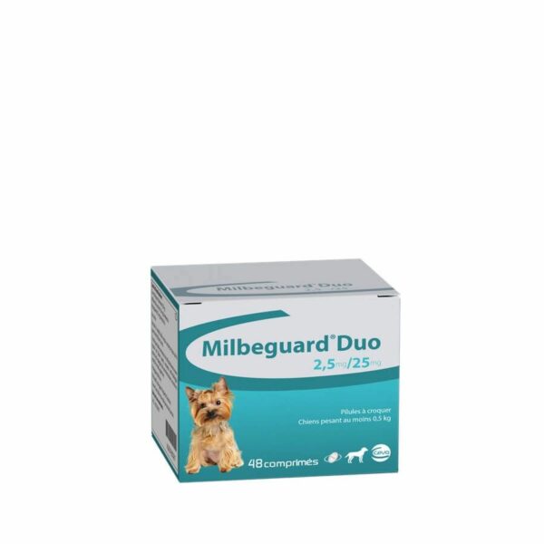 Milbeguard Duo pour Chiens – Vermifuge Polyvalent – 2 comprimés (anciennement milbactor) – Image 2