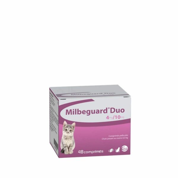 Milbeguard Duo pour Chats – Vermifuge Polyvalent – 2 comprimés (anciennement Milbactor)