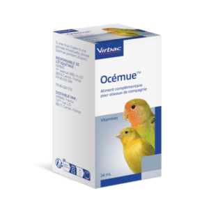Virbac Ocemue Vitamines pour Favoriser la Mue des Oiseaux - flacon de 24ml