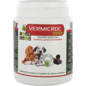 Vermicroc Chien - Boulettes Appétentes Vermifuges pour une Santé Digestive Optimale - 100g (20 boulettes)