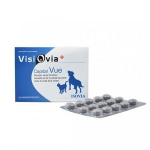 VISIOVIA + 30 CPS - Supplément Nutritionnel pour la Santé Oculaire des Chiens et des Chats
