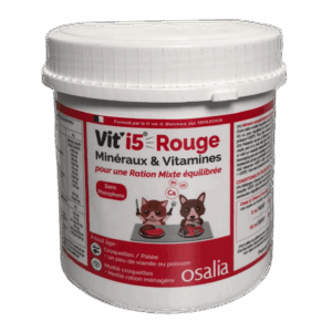 VIT'I5 Rouge Poudre pour Chats et Chiens - Équilibrez leur Alimentation