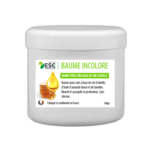 Esc Laboratoire Baume Incolore pour Cuir à Base de Cire d'Abeille 500g