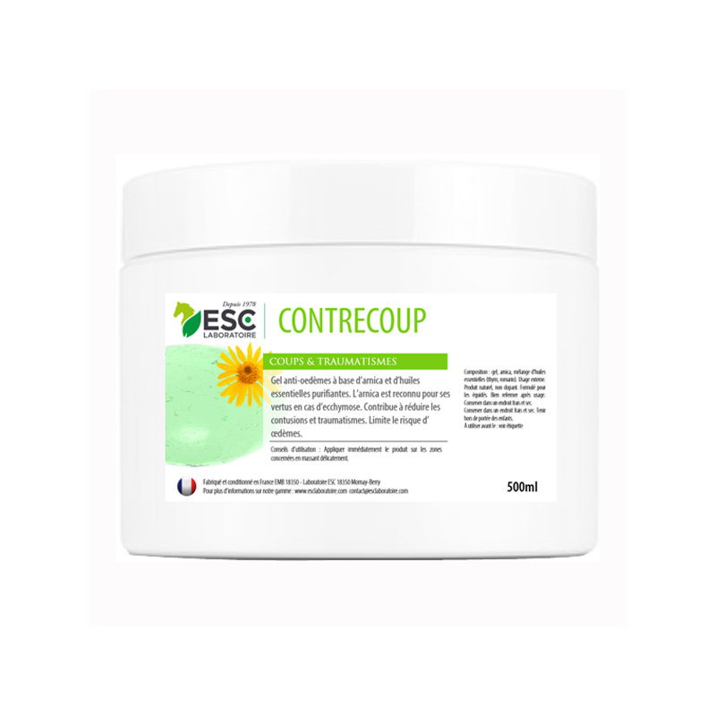 Esc Laboratoire Contrecoup Pommade - Crème Anti-Œdème à Base d’Arnica - 500ml