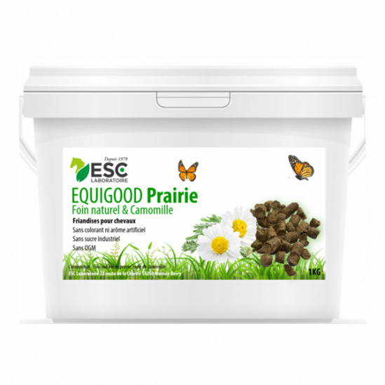 Esc Laboratoire Equigood Prairie – Friandises avec foin de prairie et camomille (1kg)