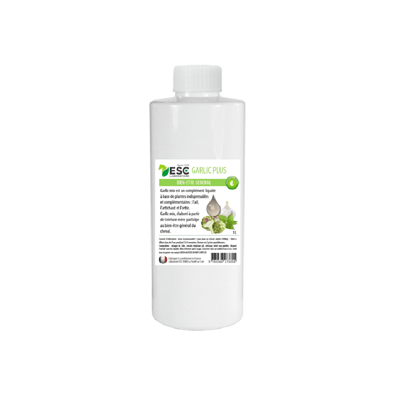 Esc Laboratoire Garlic Plus Bien-Être Général du cheval 1L