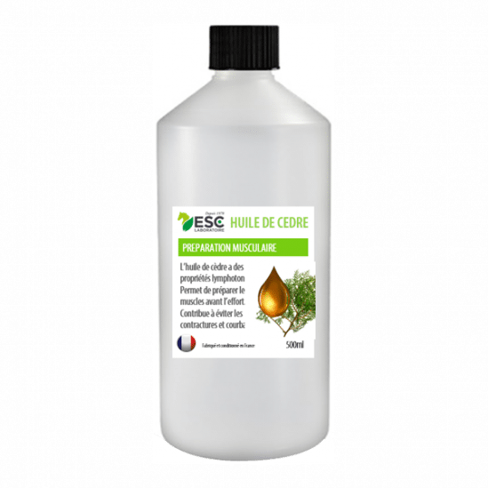 Esc Laboratoire Huile de Cèdre Préparation Musculaire 500ml