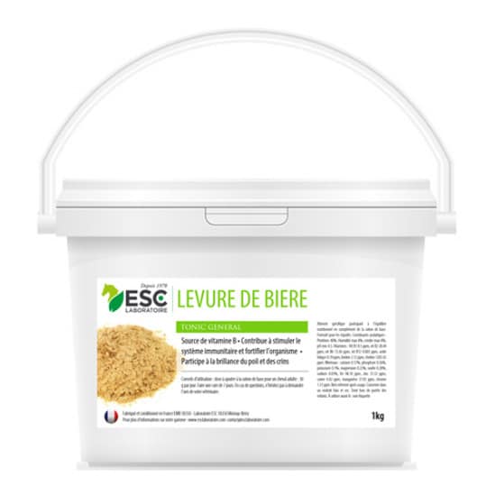Esc Laboratoire Levure de Bière pour la Flore Intestinale du Cheval 1kg