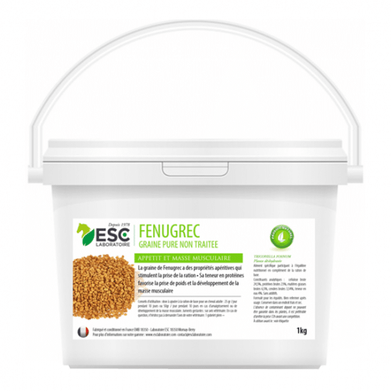 Esc laboratoire Fenugrec Appétit et Masse Musculaire 1kg