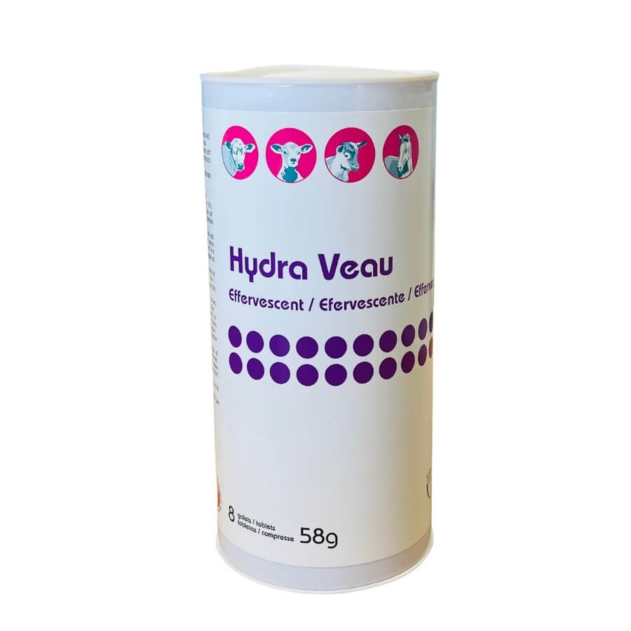 Hydra Veau Effervescent - Vetalis - 6 tubes de 8 galets de 58 g