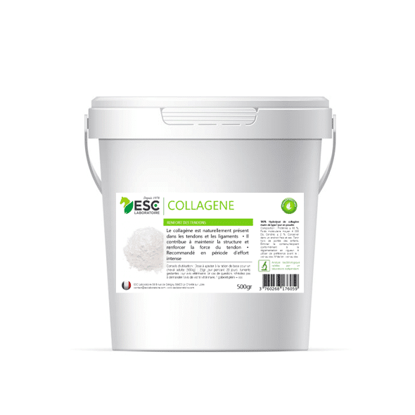 ESC Laboratoire COLLAGÈNE MARIN PUR 500g – Renforcement des Tendons Cheval