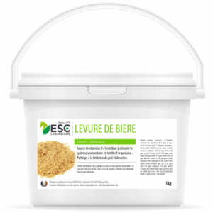 ESC Laboratoire Levure de Bière - 3Kg - pour la Flore Intestinale du Cheval