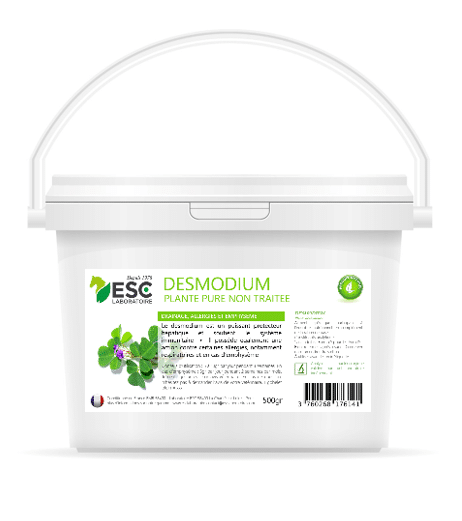 Esc Laboratoire DESMODIUM 100% Pur – Protection du foie et respiration cheval