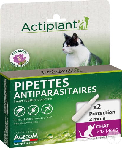 ACTI Pipettes Antiparasitaires Chat et Chaton