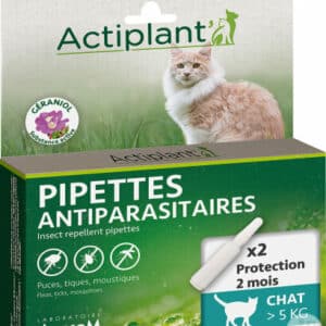 Actiplant Pipettes Antiparasitaires Chat >5kg - 2x1ml