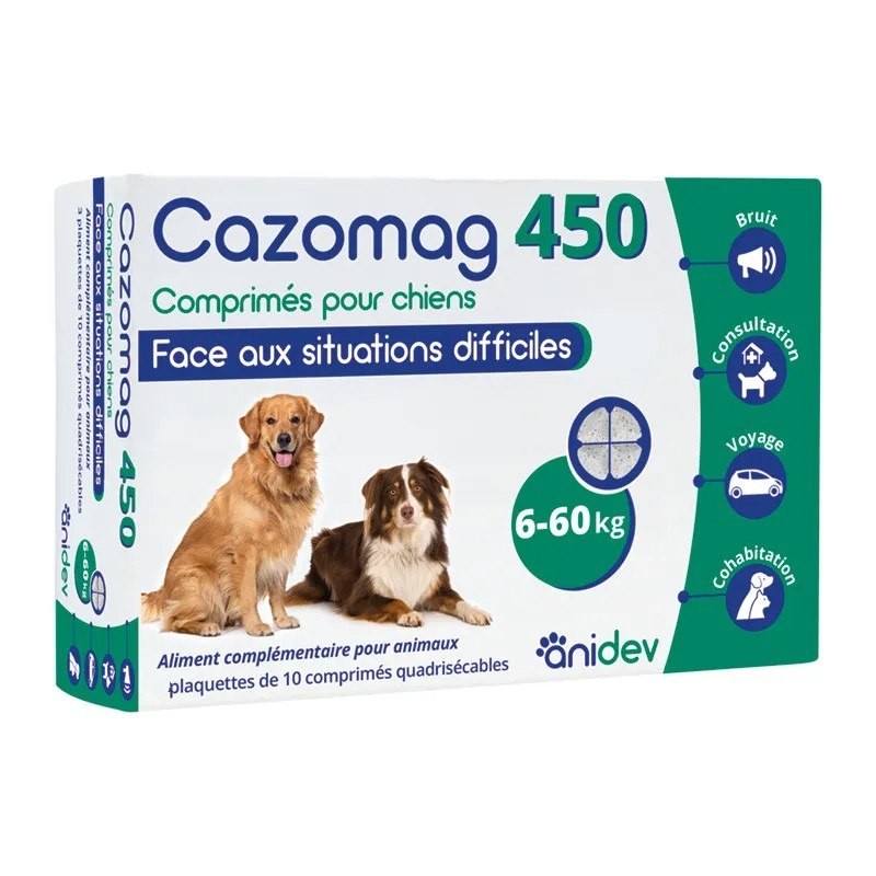 Cazomag 450 chien - 30 comprimés