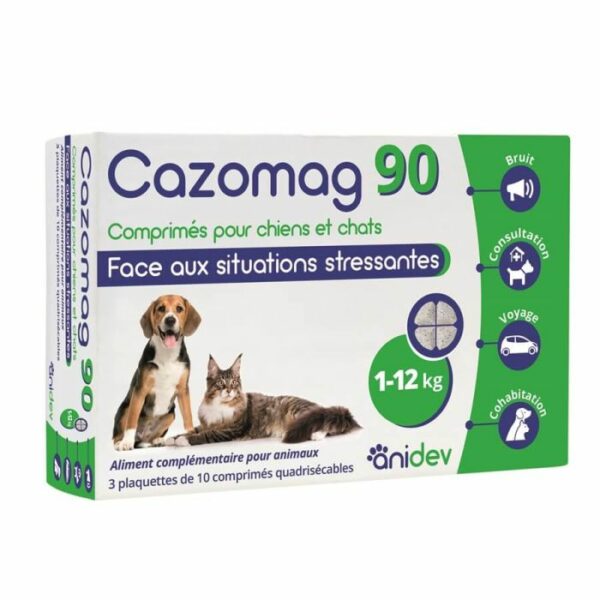 Cazomag 90 chien et chat - 30 gélules