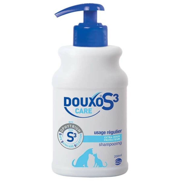 DOUXO S3 CARE Shampoing 200 ml – Shampoing démêlant pour chiens et chats