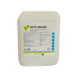 ACTI SELEN Solution Orale 5 L – Complément Vitaminé en Vitamine E et Sélénium pour Élevage Intensif