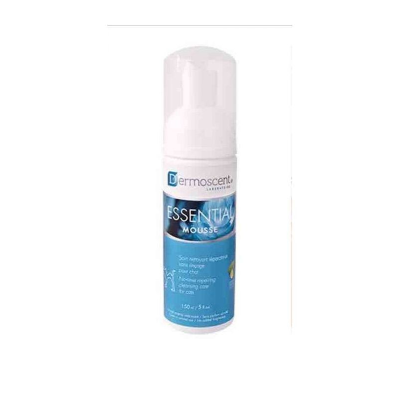 Dermoscent Essential Mousse Chat 150 ml – Soin nettoyant sans rinçage pour peaux fragiles