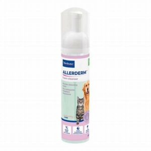 Virbac Allerder Foam Cleanser 200 ml - Mousse Nettoyante Sans Rinçage pour Chien et Chat