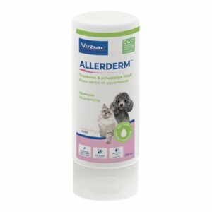 Virbac Allerderm Shampooing Peau Sèche 250 ml – Soin doux pour chiens et chats à peau sèche ou squameuse